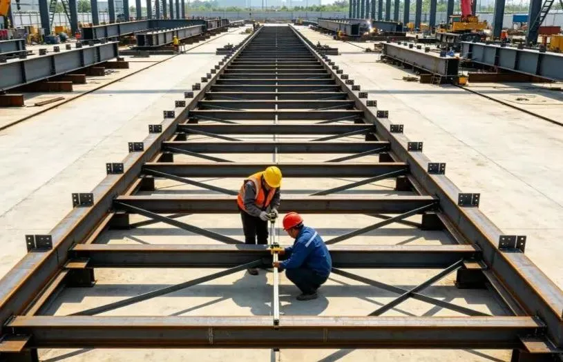 साइटमा स्टिल स्ट्रक्चर असेंबली + इन्टिग्रल होइस्टिङ कन्स्ट्रक्शन वर्कफ्लो + मुख्य विचारहरू