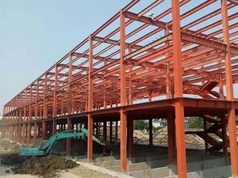 पर्यावरण मैत्री इस्पात फ्रेम गोदाम निर्माण